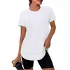 Comercio Exterior Transfronterizo Europeo y Americano 2026 Camiseta Versátil de Color Sólido para Mujer Verano Estilo Casual Holgada Moda Manga Corta En Stock