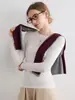 Top Lenzing Tencel Lyocell con Cuello Redondo, Primavera/Verano 2026 Corte Delgado Versátil Base de Lana para Mujer, Se Puede Usar por Fuera