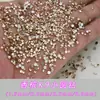 Rhinestones redondos de fondo plano k9 con 33 facetas, múltiples tamaños, 1:1, que no se caen, mini pedrería mixta, pedrería súper brillante para decoración de uñas DIY