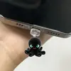 Octopus Preto Acrílico 2D Novo Adequado para Conector de Celular Android Tipo-C / iPhone Acessórios para Celular