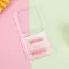 Use um sorriso corado, olho de gato de felino, livro vermelho com adesivo de nail art simples e delicado, tamanho do produto acabado, atacado
