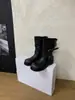 Primeiro Encontro Temporada Botas Martin Femininas Tendência Cool Bonitas Botas Chelsea Polidas Botas Curtas Femininas Fivela de Cinto Estilo Britânico Botas de Cavaleiro
