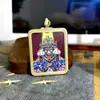 Pintura Thangka de Zaki Ram de Rechong, Xizang, Nepal, Pintada à Mão, 4*5 [Núcleo do Cartão]