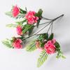 6 cabeças rico crisântemo flor artificial casamento em casa decoração de flores artificiais flor artificial engenharia sala de estar jardim flor atacado