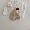 Chapéu de Lã Quente com Pompons e Abas para Ouvido, Estilo Coreano, Fofo, para Bebê, Versátil, Gorro para Bebê - Outono e Inverno Ins2022