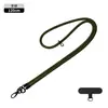Alça de Ombro Popular Transfronteiriça com Botão Duplo para Câmera Celular Trançada Anti-Queda Corrente Dopamina para Celular Cordão Longo para Capa de Celular