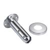 Acessórios de hardware de clipe de piscina 304 Clipe de coluna de cerca de vidro de aço inoxidável Clipe de fixação de vidro de piso de abertura livre