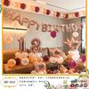 Terno de balão de festa de feliz aniversário adulto de 18 anos de idade cerimônia de filme de alumínio balão fundo decoração de parede terno layout