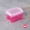 Caja de Almacenamiento de Plástico Creativa con Cierre Cuadrado Organizador de Escritorio Caja de Joyería de Plástico Caja de Almacenamiento Transparente Pequeña Portátil