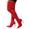 Desea Aliexpress Otoño e Invierno Nuevas Botas de Moda Únicas Estilo Europeo y Americano por Encima de la Rodilla Talla Grande para Mujer 43 Venta al por Mayor del Fabricante
