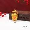 Pequenos Enfeites Festivos de Ano Novo DIY Feitos à Mão Enfeites de Casamento Cor Dourada Suprimentos para o Festival da Primavera Decorações Penduradas para Vasos de Plantas