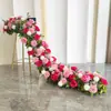 Arreglo Floral para Fondo de Boda, Decoración Floral de Arco, Escaparate, Flores de Mesa para Sala de Exposiciones, Tira Larga de Flores, Flores Artificiales, Flores Falsas, Flores para Decoración de Punto Fotográfico Popular