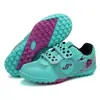 Nuevos Zapatos de Fútbol de Malla para Niños Velcro Zapatos de Entrenamiento Clavos Rotos Estudiantes de Primaria Competición Correr y Patear un Par de Zapatos