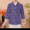 Dropshipping Transmisión en Vivo Más Vendido Verano 2026 Camiseta de Manga Siete Cuartos Ajustada con Cuello para Mujer