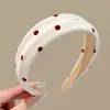 Diadema de lunares versátil estilo coreano Maillard, un imprescindible para peinar y recoger los pelos sueltos, nuevo modelo 2026, para uso diario, accesorio para el cabello para mujer