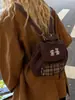 Mochila de Cuadros de Dibujos Animados Nueva Transfronteriza para Niñas, Bolso Escolar de Viaje, Mochila Linda Versátil para el Uso Diario y el Trabajo
