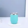 Comércio Exterior Amazon 12oz Copo de Aço Inoxidável Casca de Ovo Parede Dupla Isolamento a Vácuo Armazenamento Frio Mini Copo de Ovo em Forma de U Cerveja