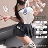 Lencería Sexy, Uniforme Sexy de Estudiante, Falda Corta Jk, No Necesita Quitarse el Traje, Uniforme de Cosplay Estilo Preppy, Tentación Uno