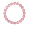 Pulsera de Cristal Rosa para Atraer Flores de Durazno para Mujeres, Lujo Accesible Cristales Rosados Naturales en Cuentas Sueltas, Pulsera de Anillo Sencilla, Cuentas de Transferencia, Regalo de Cumpleaños