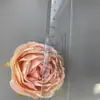 Arreglo floral hecho a mano DIY flor artificial ramo de rosas de boda decoración del hogar 6 cm borde de coca simulación retro capullo de peonía