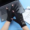 Guantes de Protección Solar para Mujer para Primavera y Verano, Diseño de Dos Dedos Expuestos para Ciclismo, Absorbentes de Sudor, Malla Transpirable, Protección UV, Estilo Delgado