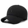 Comercio Exterior Gorra de Béisbol para Hombres de Mediana Edad y Mayores Protección para los Oídos en Invierno Protección contra el Frío Sombrero de Pico para Exteriores Moda Simple Gorro de Lana