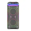 Luzes de Fita Duplas de 10 polegadas Canto de Karaokê Doméstico Luzes RGB Áudio Bluetooth Caixa de Som Bluetooth para Festa