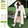 Impermeable largo para mujer, de cuerpo entero, diseño integrado de EVA para patinetes eléctricos, poncho de lluvia individual engrosado para hombres adultos, adecuado para ciclismo