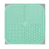 Tapete de Silicone com Quatro Compartimentos para Alimentação Lenta com Ventosa Doméstico Tapete de Lamber para Pets Silicone Tapete de Silicone para Alimentação Lenta de Pets Cão Alimentação Lenta