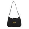 Nova bolsa de bolinho de design sofisticado de nicho para outono e inverno, bolsa de ombro para deslocamento, bolsa de axila, pequena bolsa estilo Chanel, bolsa feminina baguette
