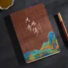 Cuaderno Tejido de Bambú Estilo Chino A5 Grueso Bloc de Notas de Negocios Creativo Tendencia Nacional Retro Corporativo Logo Personalizado