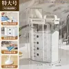 Caja de almacenamiento para detergente en polvo para ropa, recipiente dispensador especial con tapa para detergente para ropa y jabón en polvo para el hogar, recipiente sellado de plástico transparente a prueba de humedad