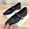 Zapatos Mary Jane cómodos de cuero suave estilo coreano, zapatos de mujer, tacón grueso, diseño nuevo, de una sola tira, punta poco profunda, punta cuadrada retro, zapatos planos