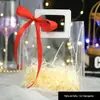 Bolsa de mão de pvc presente de aniversário bolsa de presente transparente bolsa de presente caixa de doces de casamento pode ser logotipo personalizado