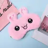 Nueva Máscara de Ojos para Dormir de Dibujos Animados Linda y Peluda Máscara de Ojos de Unicornio Colorida de Ensueño Máscara de Ojos Blackout de Viaje 3D Paquete de Hielo