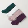 Leggings de algodón de grado A para bebé, estilo primavera y otoño, con textura retorcida, mallas de color liso, calcetines de rendimiento versátiles para el jardín de infantes
