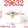 En stock suministro directo colgantes de joyería de aleación demonio ángel barroco corazón alas charms materiales hechos a mano para DIY