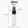 Botella Atomizadora Transparente para Mascotas con Boquilla Negra, Botella de Plástico con Atomizador para Uso en Casa y de Viaje, Botella Vacía en Stock