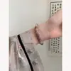 Nuevo Estilo Chino Adecuado para Pulsera de Niñas ~ Pulsera de Piedra Natural Flor de Durazno ins Nicho Simple Pulsera de Abalorios Versátil