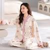 Pijama wholesale transfronterizo para mujer, primavera y otoño, nuevo, imitación de algodón, manga larga, sensación de alta gama, dulce, casual, lindo, traje de ropa para el hogar