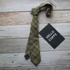 Corbata de Mezcla de Lana para Hombre 6CM Estrecha Retro Estilo Británico Europeo y Americano Casual Negocios Patrón Cuadros a Mano