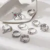 Anillo Dorado Blanco Chapado en Cobre, Lujo Accesible de Nicho, Anillo de Zirconia Colorida Incrustada de Gama Alta, Anillo Abierto Exquisito y Hermoso