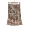 Falda Corta de Cola de Pescado Estilo Hot Girl 2026 con Forro, Nueva Falda Bodycon de Verano Estilo Francés con Hilo Dorado y Estampado Animal