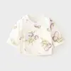 Chaqueta Acolchada de Medio Espalda para Bebé Recién Nacido, Ropa Interior Cálida, Estilo Otoño e Invierno Sin Costuras, Top Delgado de Algodón de Estilo Monje de 40g para Bebés