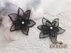 Parche de Tela de Encaje Organza Ropa Parche de Decoración DIY Aplicación Bordado Versátil Falda Malla Flor Mariposa Parche