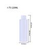 Venta al por mayor de botellas de plástico extruido de PE de 50 ml, pegamento de gota horizontal en el hombro, embalaje transparente, botellas de líquido selladas