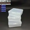 Caja Pequeña Vacía Transparente de PP Zihexi Kh744, Forma Cuadrada, Caja para Accesorios de Joyería, Caja de Almacenamiento de Plástico para Empaque de Piezas
