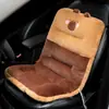 Cojín para asiento de coche de otoño e invierno, cojín de asiento de felpa corta, universal para las cuatro estaciones, funda de asiento trasera con forro polar, soporte lumbar, venta al por mayor