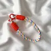 Estilo Ins Color Claro Todo Fósforo Colgante para Funda de Teléfono Móvil Cuerda Corta para Mano Colgante de Correa Tejida Duradera Cadena para Bolso de Llaves Universal