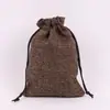 Bolsa Pequeña de Algodón y Lino Almacenamiento de Mahjong Lino de Punto de Grano Bolsa de Lino Vacía Navidad Regalo Grande Bolsa de Lino Impresión Cereales en Movimiento